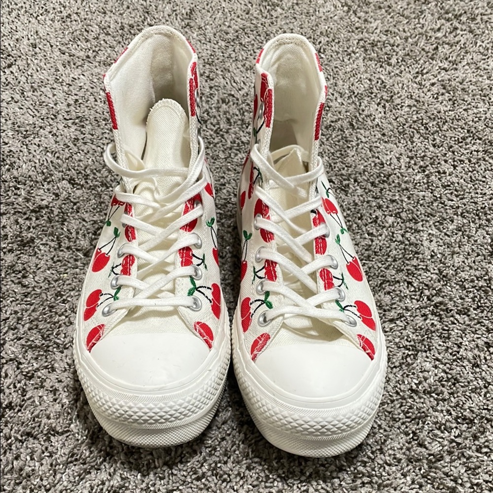 Converse CTAS Cherries Women’s Hightops Size 9.5